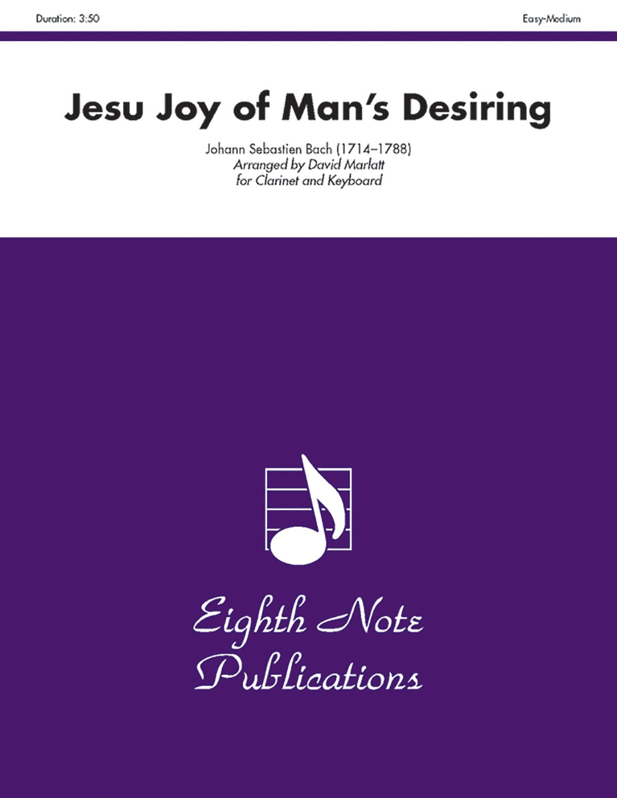 Jesu Joy of Man's Desiring: Part(s) (Eighth Note Publications),Used