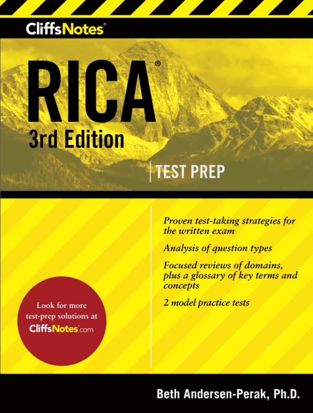 CliffsNotes RICA: Third Edition, Revised (CliffsNotes Test Prep),Used