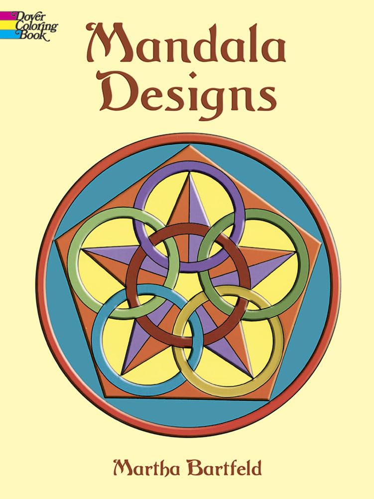 Dover Publications Book, Mandala Designs (Dover Mandala Coloring Books)