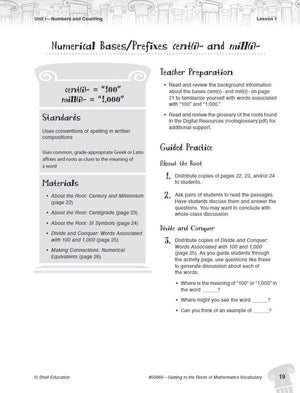 Getting to the Roots of Mathematics Vocabulary Levels 68 (Getting to the Roots of ContentArea Vocabulary),Used