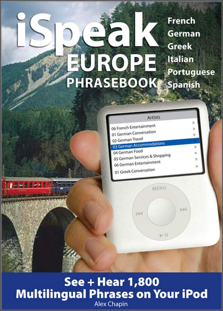 iSpeak Europe Phrasebook: See + Hear 1,800 Travel Phrases on Your iPod (iSpeak Audio Series),Used