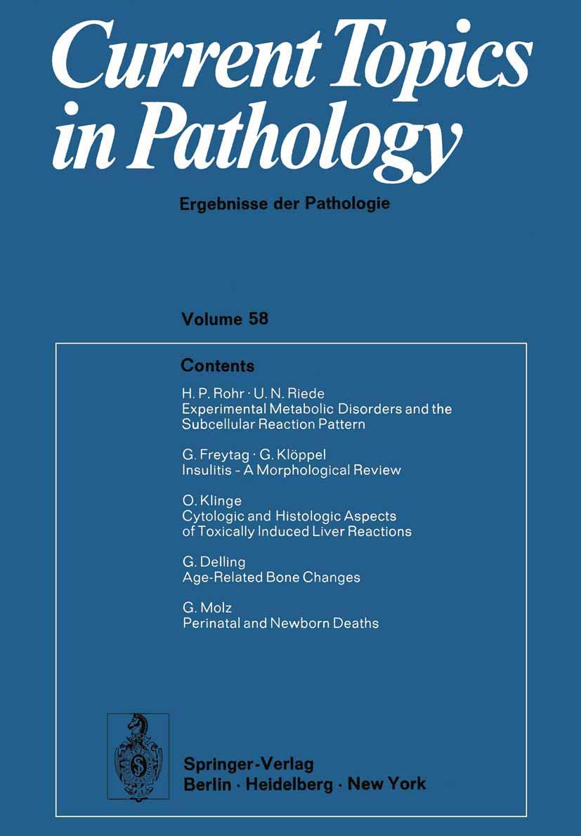 Current Topics in Pathology 58,Used