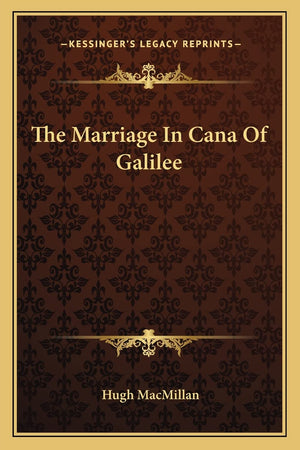 The Marriage In Cana Of Galilee,Used
