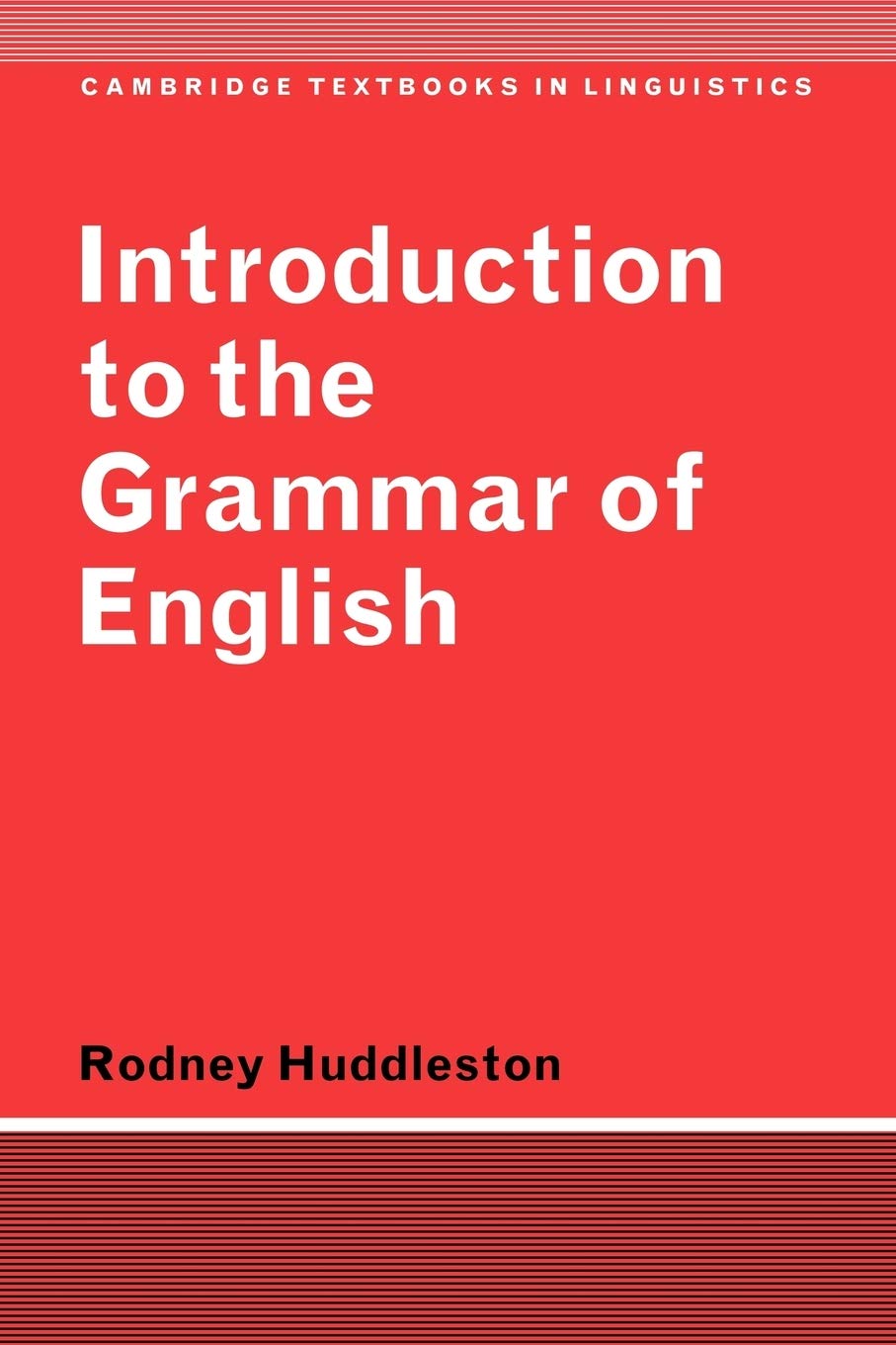 Introduction to the Grammar of English (Cambridge Textbooks in Linguistics),Used