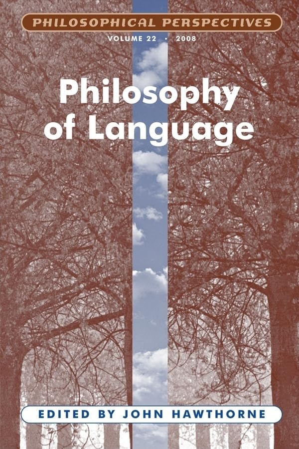 Philosophy of Language, Volume 22 (Philosophical Perspectives Annual Volume),Used