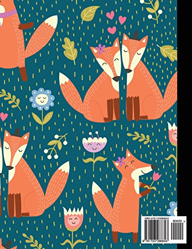 Composition Notebook College Ruled: Fox Composition Notebook, Large Fox Notebook, School Notebooks, Fox Gifts, Cute Composition ,Used
