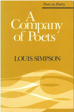 A Company Of Poets (Poets On Poetry)