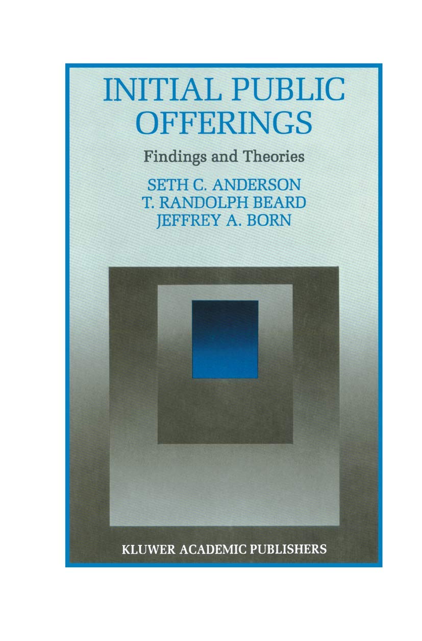 Initial Public Offerings: Findings and Theories (Innovations in Financial Markets and Institutions, 8),Used