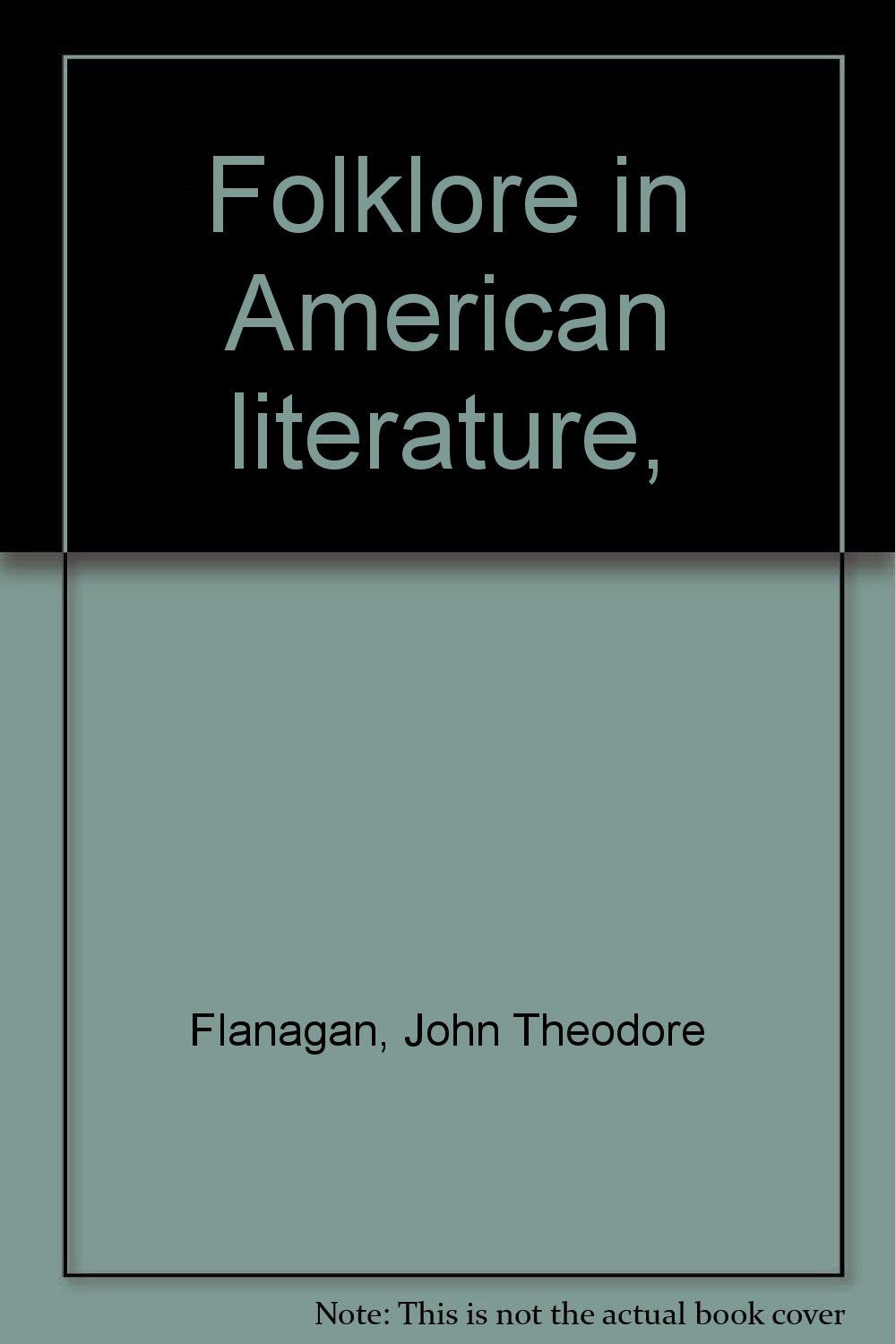 Folklore in American literature,,Used