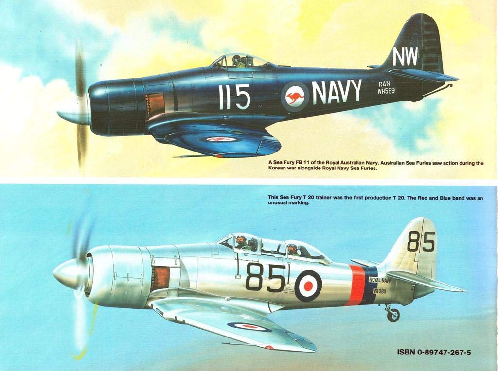 Hawker Sea Fury in Action  Aircraft No. 117,Used