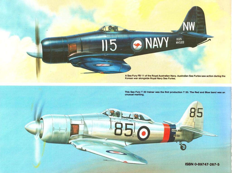 Hawker Sea Fury in Action  Aircraft No. 117,Used