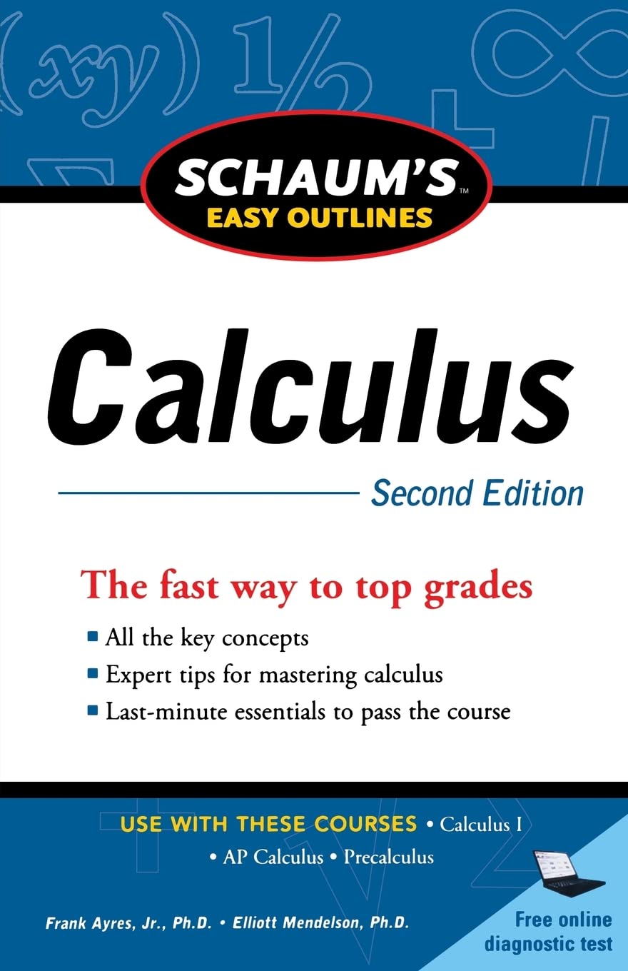 Schaum'S Easy Outline Of Calculus, Second Edition