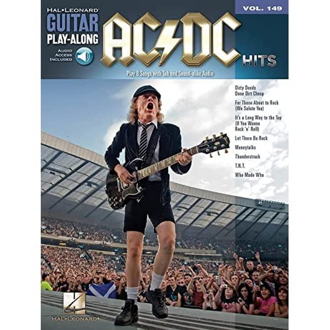 Ac/Dc Hits Guitar Playalong Volume 149 Book/Online Audio (Guitar Playalong, 149),Used
