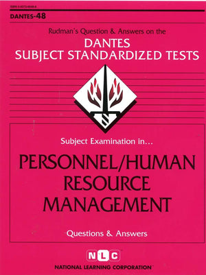 Subject Examination in Personnel/Human Resource Management;Dantes Series : No. 48 (DANTES SUBJECT STANDARDIZED TESTS (DANTES)),Used