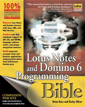 Lotus Notes And Domino 6 Programming Bible,Used