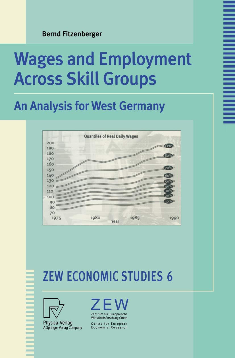 Wages and Employment Across Skill Groups: An Analysis for West Germany (ZEW Economic Studies, 6),Used