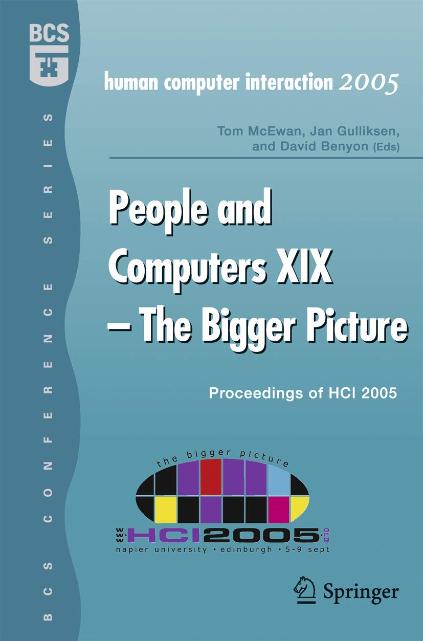 People and Computers XIX  The Bigger Picture: Proceedings of HCI 2005 (BCS Conference),Used