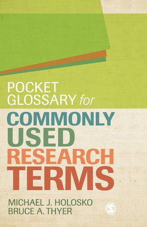 Pocket Glossary for Commonly Used Research Terms,Used