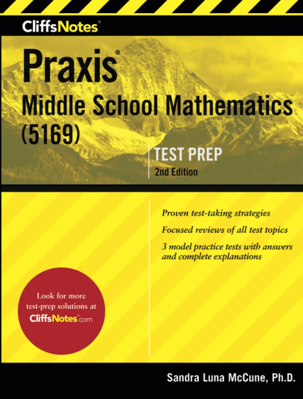 CliffsNotes Praxis Middle School Mathematics (5169): 2nd Edition (CliffsNotes Test Prep),Used
