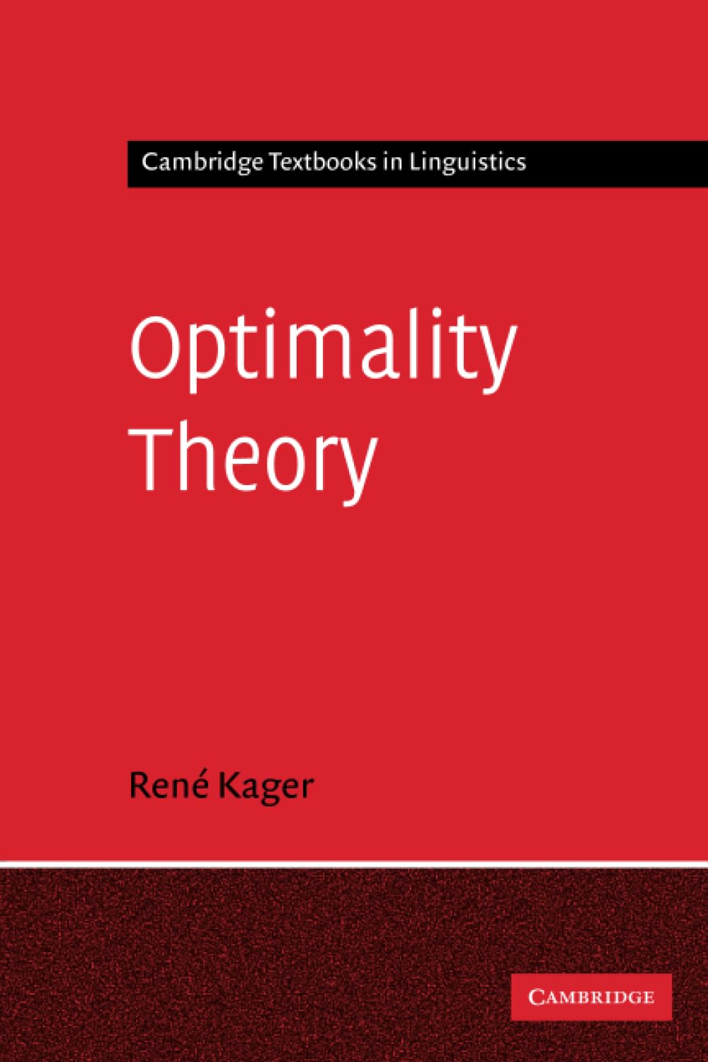 Optimality Theory (Cambridge Textbooks In Linguistics),New