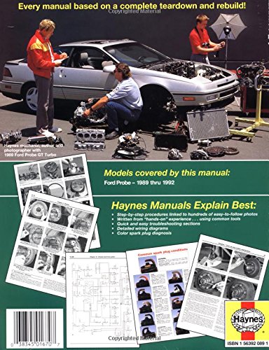 Ford Probe 1989 thru 1992 All Models (Haynes Automotive Repair Manual) (Haynes Repair Manuals),Used