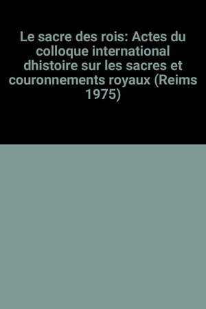 Sacre Des Rois,Used