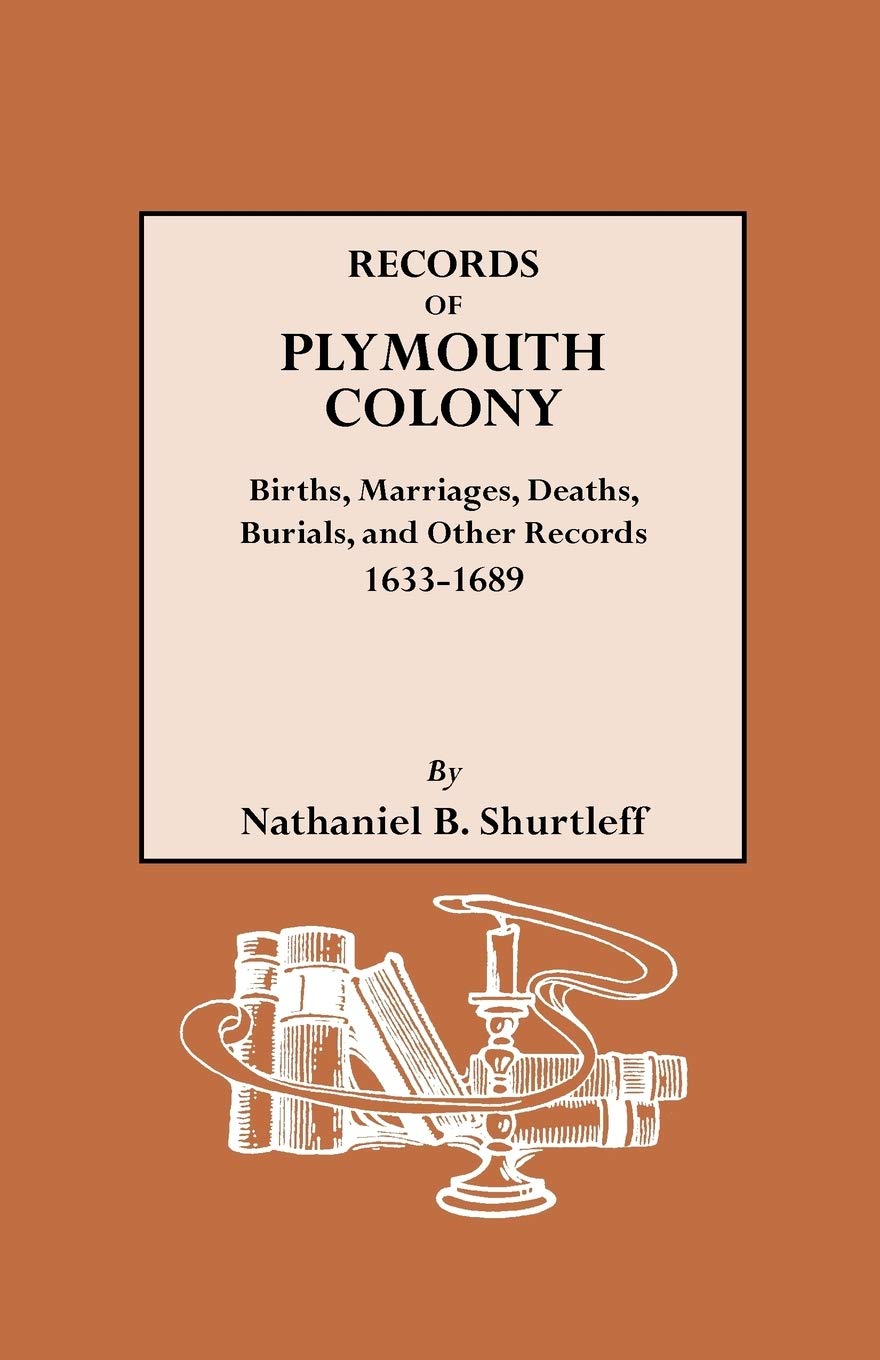 Records Of Plymouth Colony: Births, Marriages, Deaths, Burials And Other Records 16331689,Used