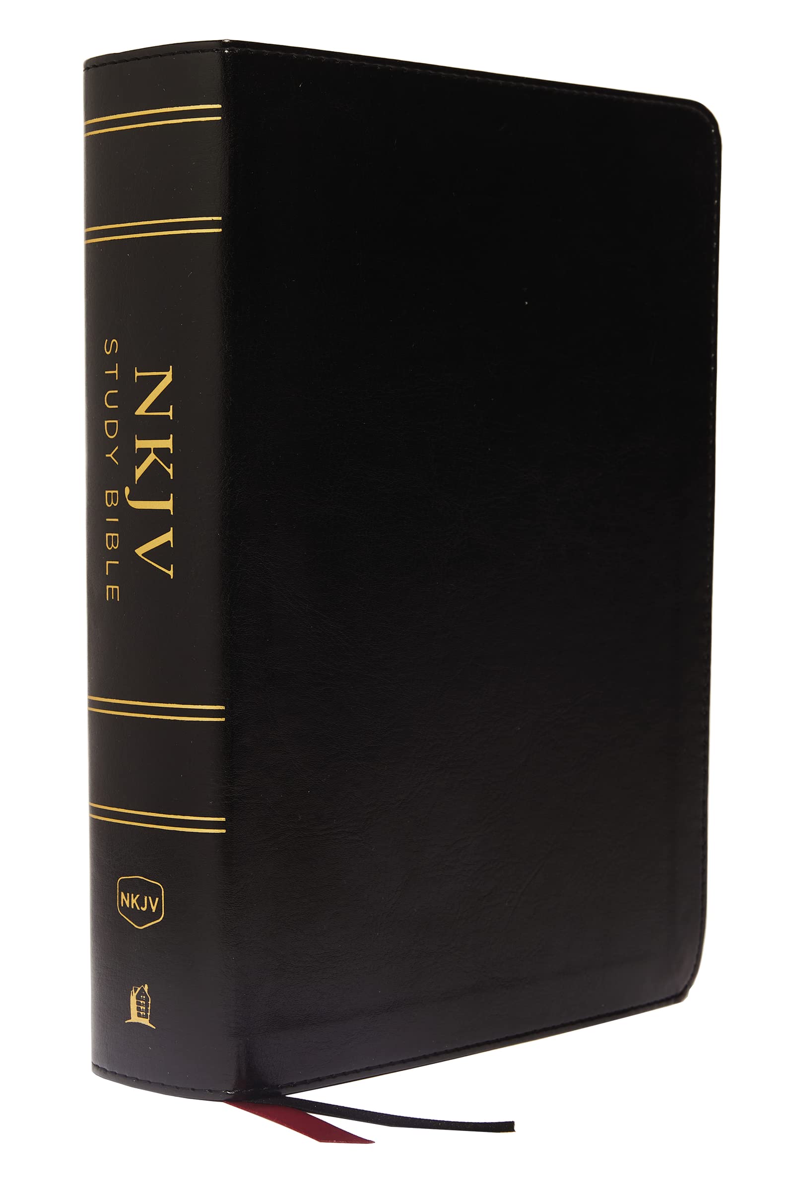 NKJV Study Bible, Leathersoft, Black, FullColor, Comfort Print: The Complete Resource for Studying God?s Word