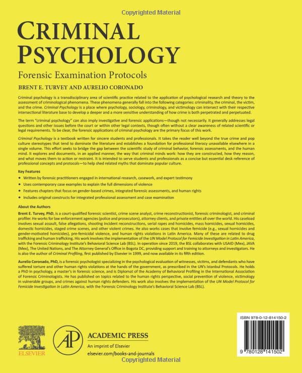 Criminal Psychology: Forensic Examination Protocols,Used