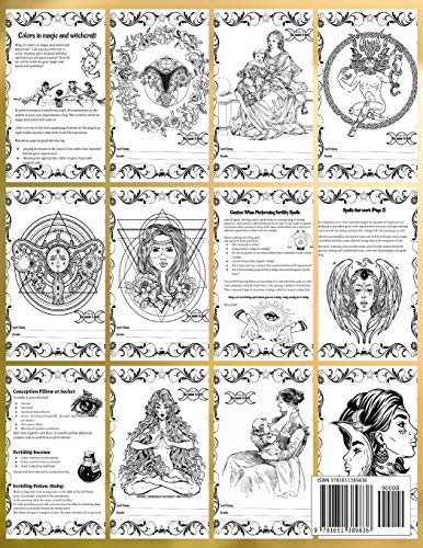 Coloring Book: How to Become Pregnant by Using Wiccan Fertility Spells of Magic,Used