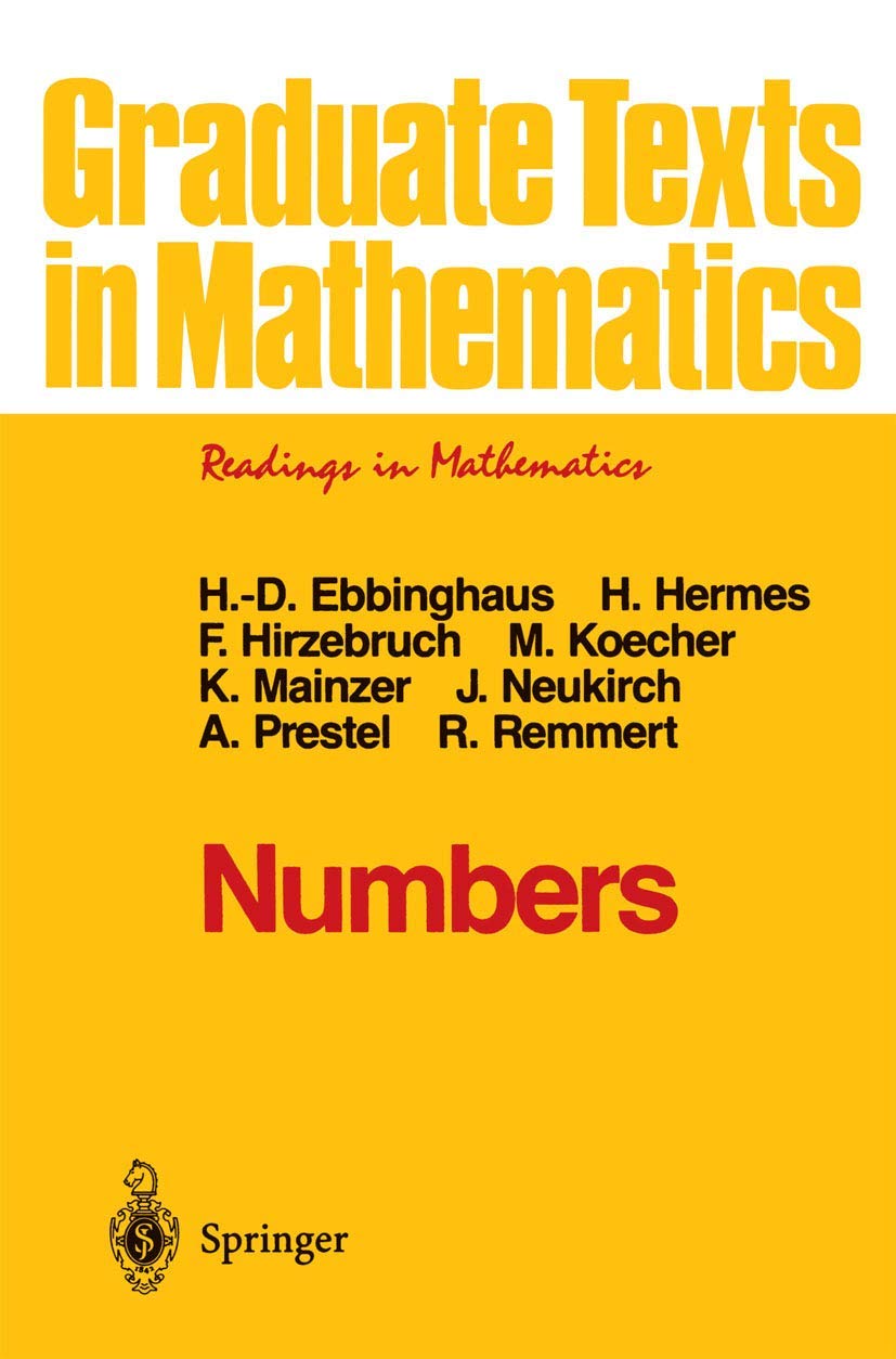 Numbers (Graduate Texts in Mathematics, 123),Used