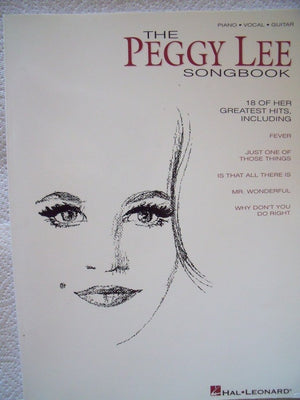 The Peggy Lee Songbook Piano, Vocal And Guitar Chords,Used