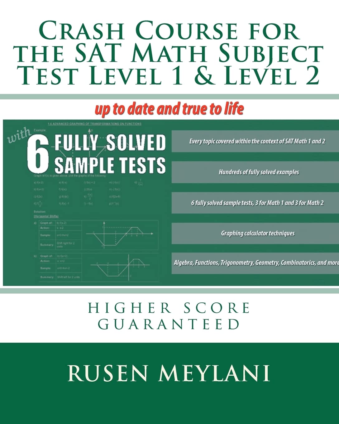 Crash Course for the SAT Math Subject Test Level 1 & Level 2: higher score guaranteed,Used