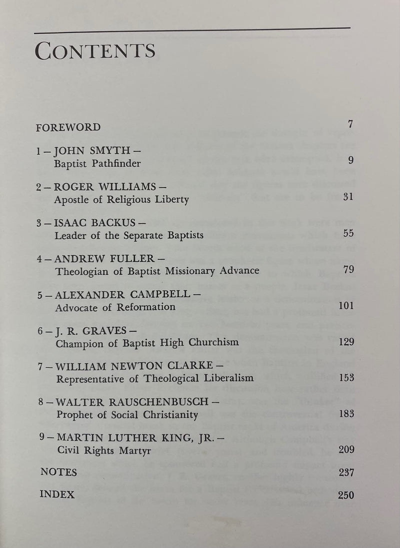 Shapers of Baptist Thought (ROSE),Used