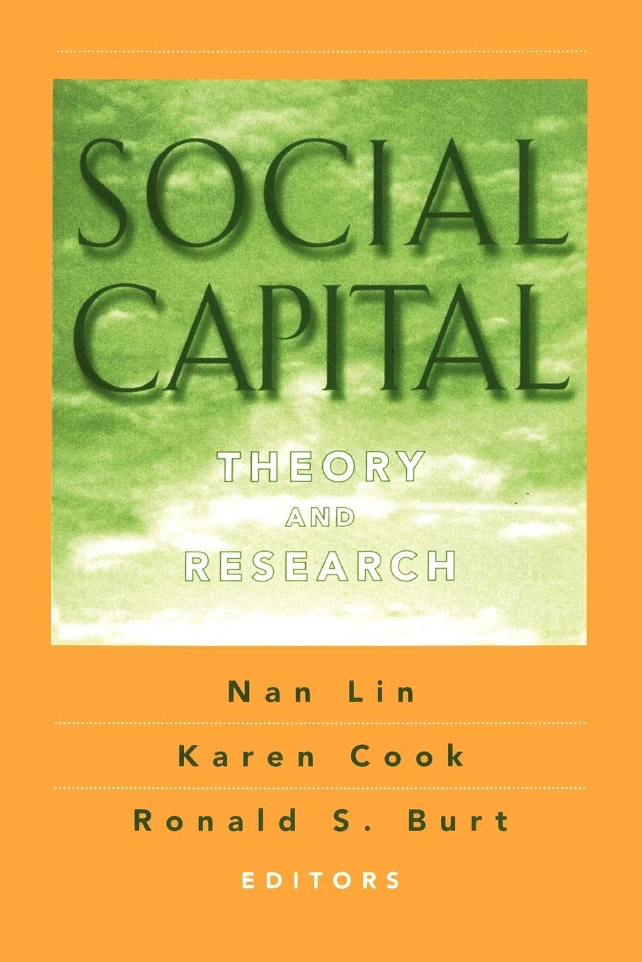 Social Capital: Theory and Research,Used