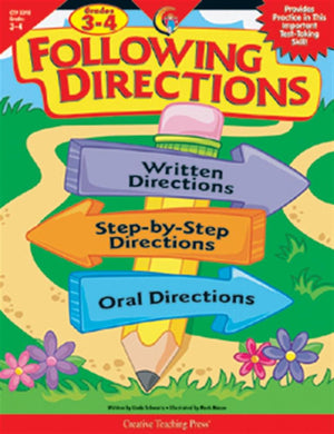 Following Directions, Gr. 34,Used