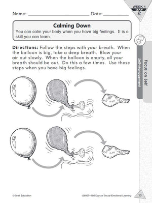 180 Days: SocialEmotional Learning for 1st Grade Practice Workbook for Classroom and Home, Cool and Fun Practice Created by Tea,Used