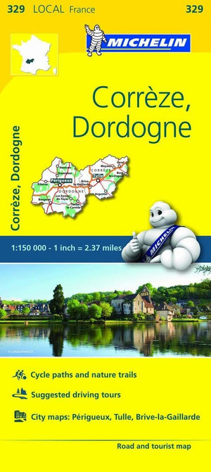 Michelin FRANCE: Corrze, Dordogne Map 329 (Maps/Local (Michelin))