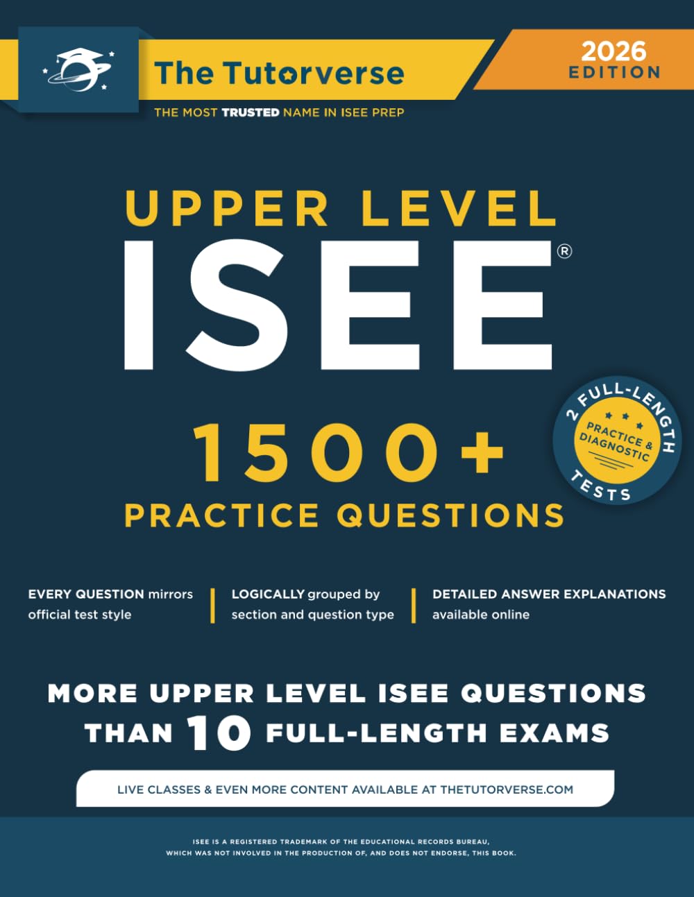 Upper Level ISEE: 1500+ Practice Questions,Used