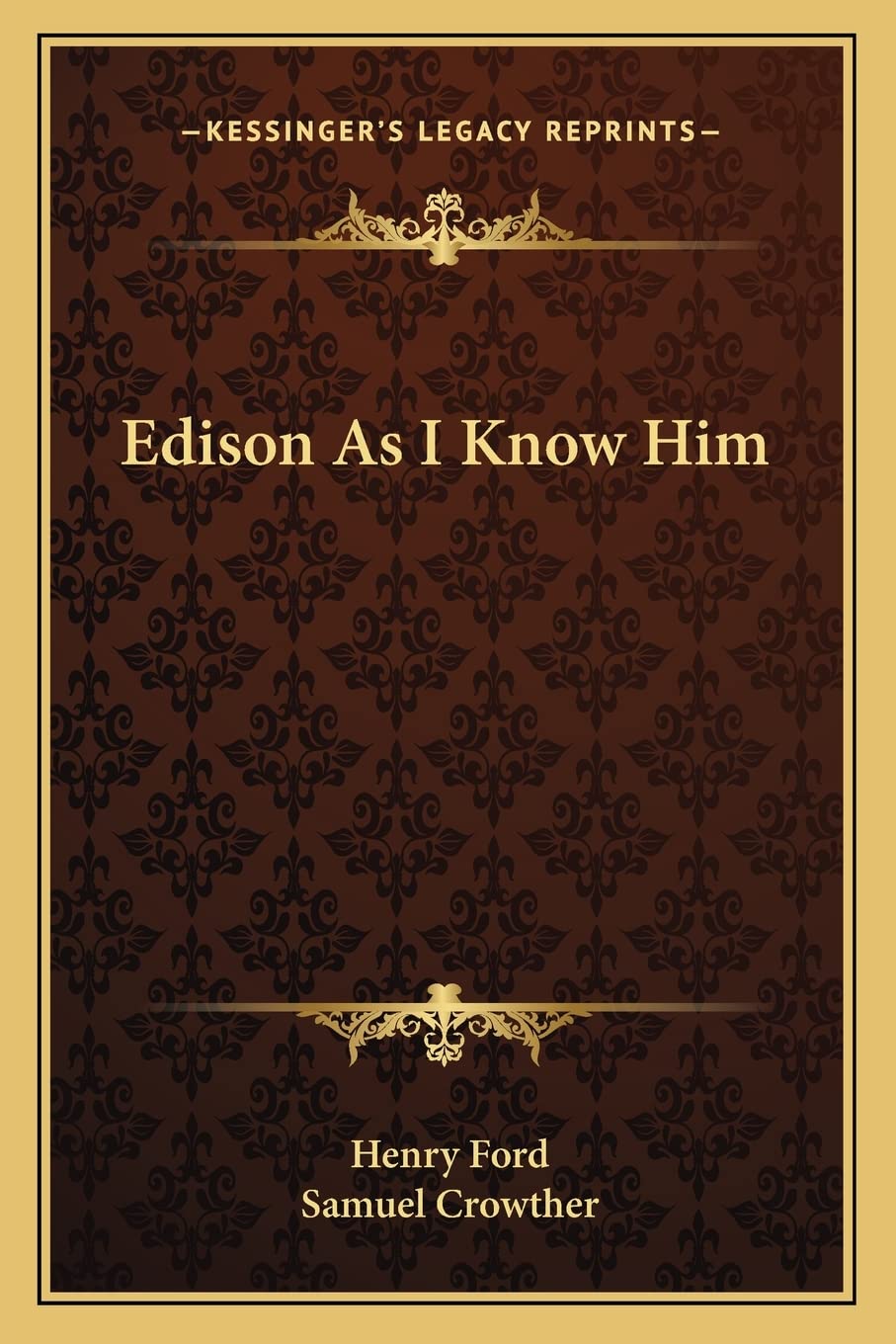 Edison As I Know Him,Used