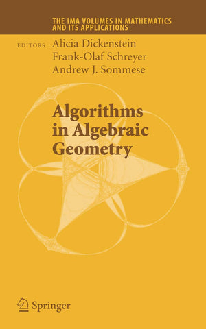 Algorithms in Algebraic Geometry (The IMA Volumes in Mathematics and its Applications, 146),Used