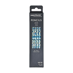 Paperblanks | Blue Willow | Celebrate Hanfu | Pencils | 4 Pack