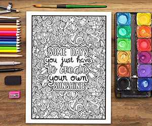 An Inspirational Colouring Book For Everyone: Be Fearless In The Pursuit Of What Sets Your Soul On Fire,New