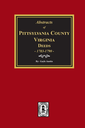 Pittsylvania County, VA Deeds, 17831790,Used