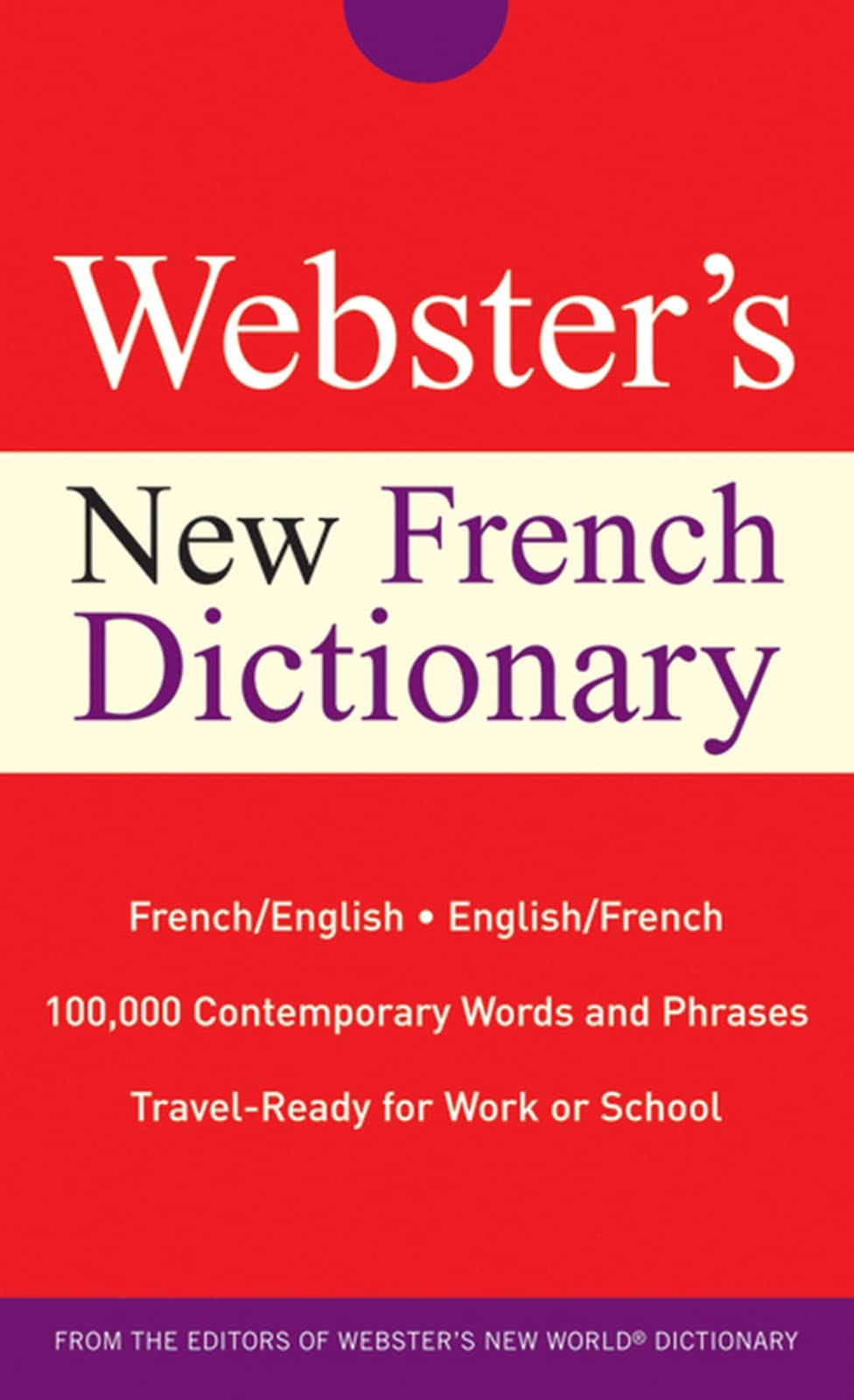 Webster's New French Dictionary (Custom),Used