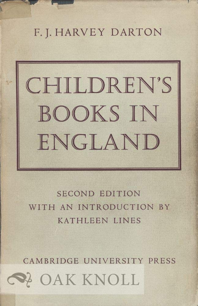 Children's Books in England: Five Centuries of Social Life,Used