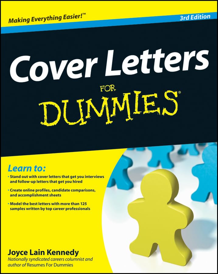 Cover Letters For Dummies,New