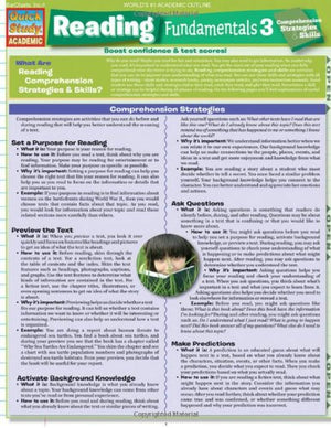 Reading Fundamentals 3 (Quick Study Academic),Used