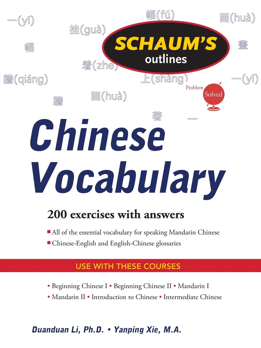 Schaum's Outline of Chinese Vocabulary,Used
