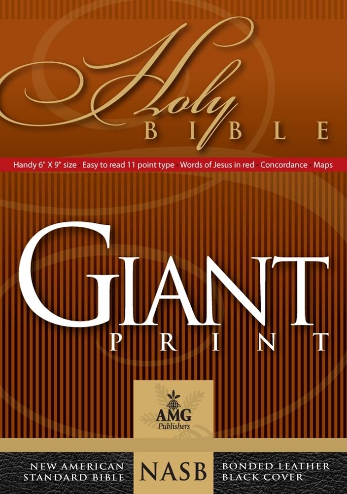 Giant Print HandySize Reference Bible: NASB 1977 Edition (AMG Giant Print HandySize Bibles),Used